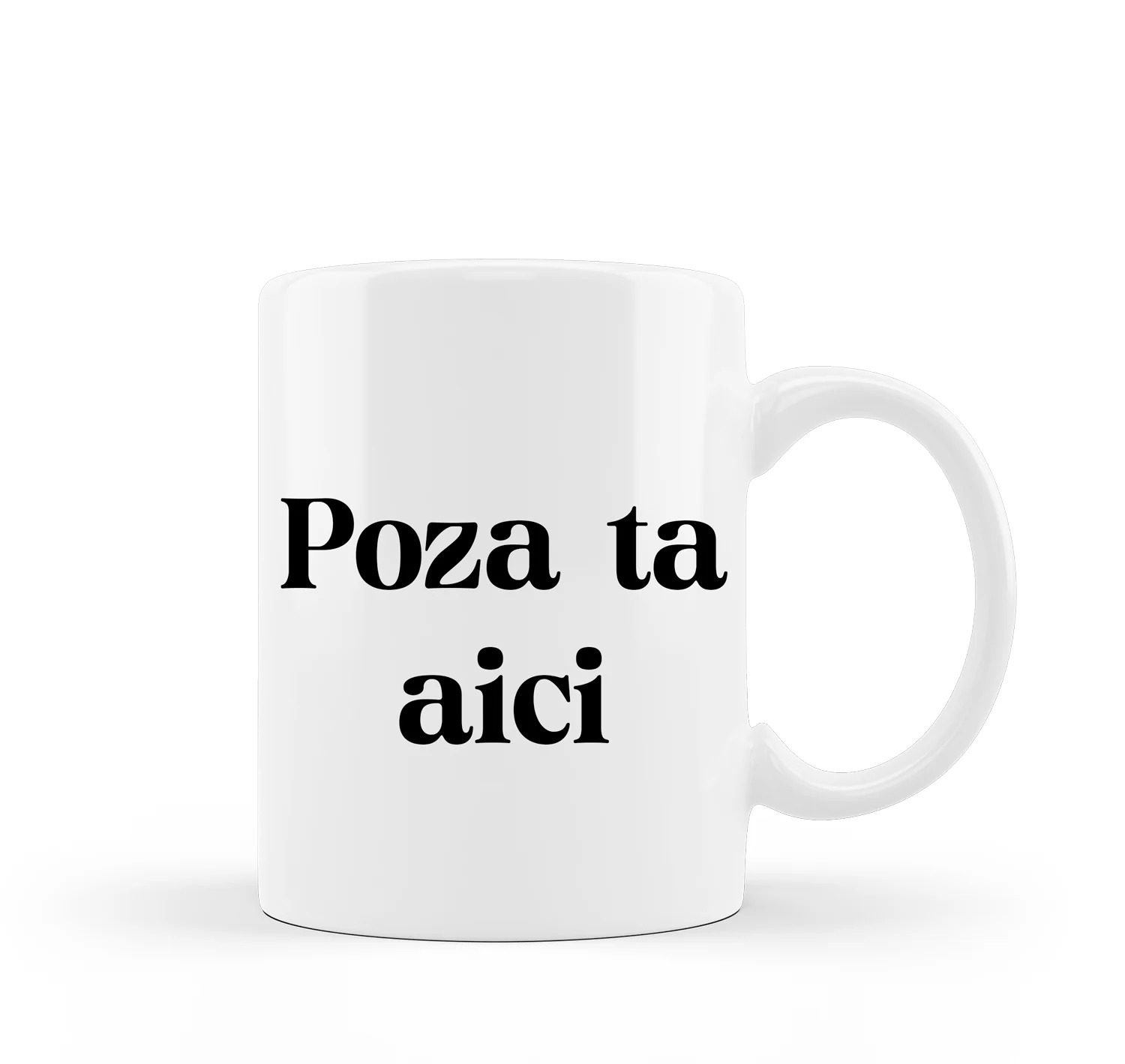 Cana alba personalizata
